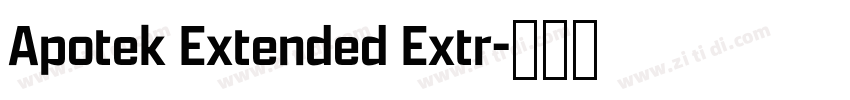 Apotek Extended Extr字体转换